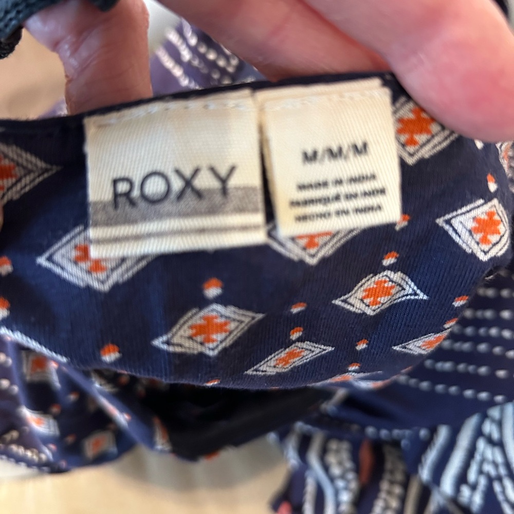 Gorgeous Roxy Navy Strapless Mini Sundress❤️M - Picture 8 of 10